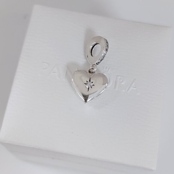 Pandora Openable Heart Locket Dangle Charm S925 Sterling Silver with box - Picture 7 of 7